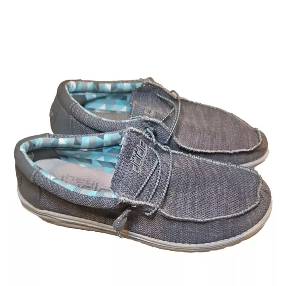 Hey Dude Mens Wally Sox In Charcoal 12 - Picture 4 of 13